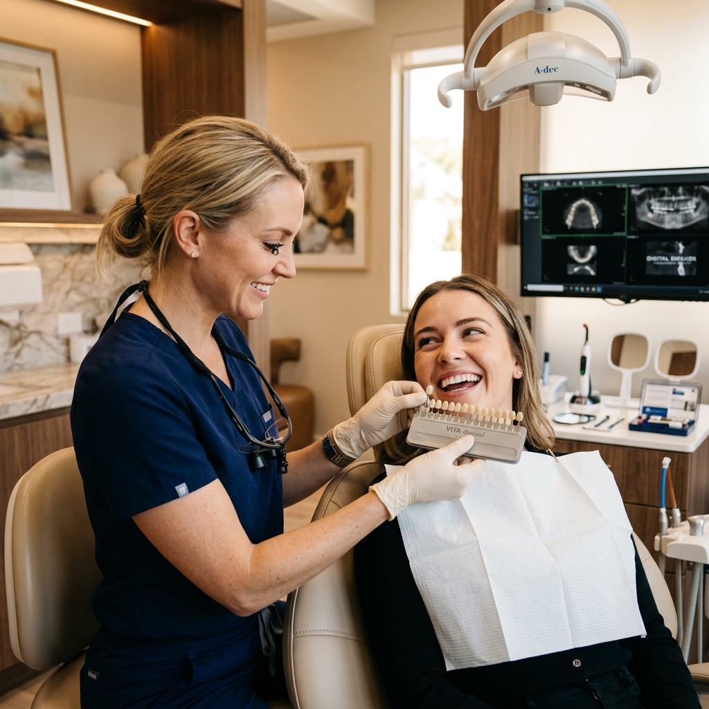 Proceso de Selección de Tono Carillas de Resina Clínica Signa