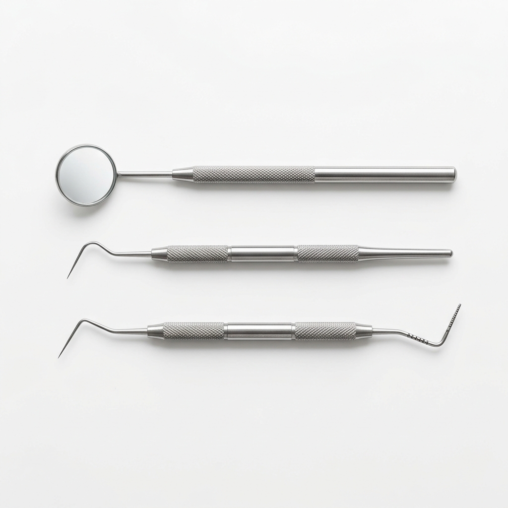Instrumentos odontología general espejo dental sonda